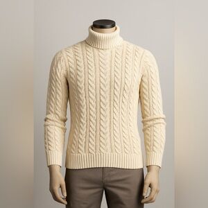 Ralph Lauren Cable Knit Turtleneck Sweater size M